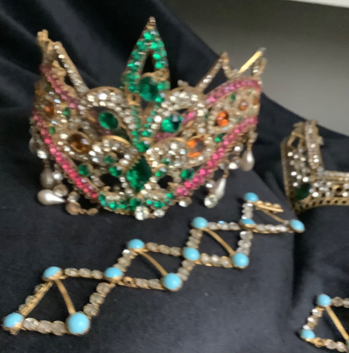 Lot Of Rhinestone Accessories For Theaters And Opera 