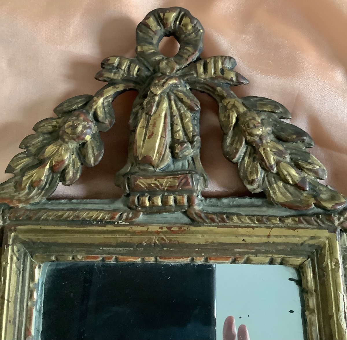 18th Century Gilded Wood Mirror -photo-4