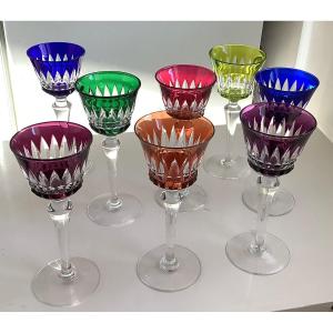 8 Baccarat Wine Glasses