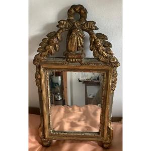 Miroir En Bois Doré 18 Em Siècle 