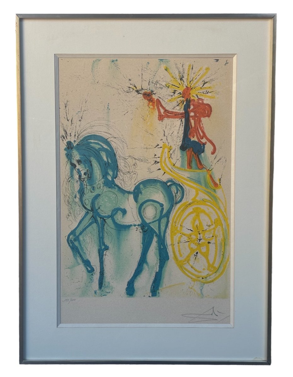 Lithographie - Le Cheval De Triomphe - Salvador Dali - 173/250