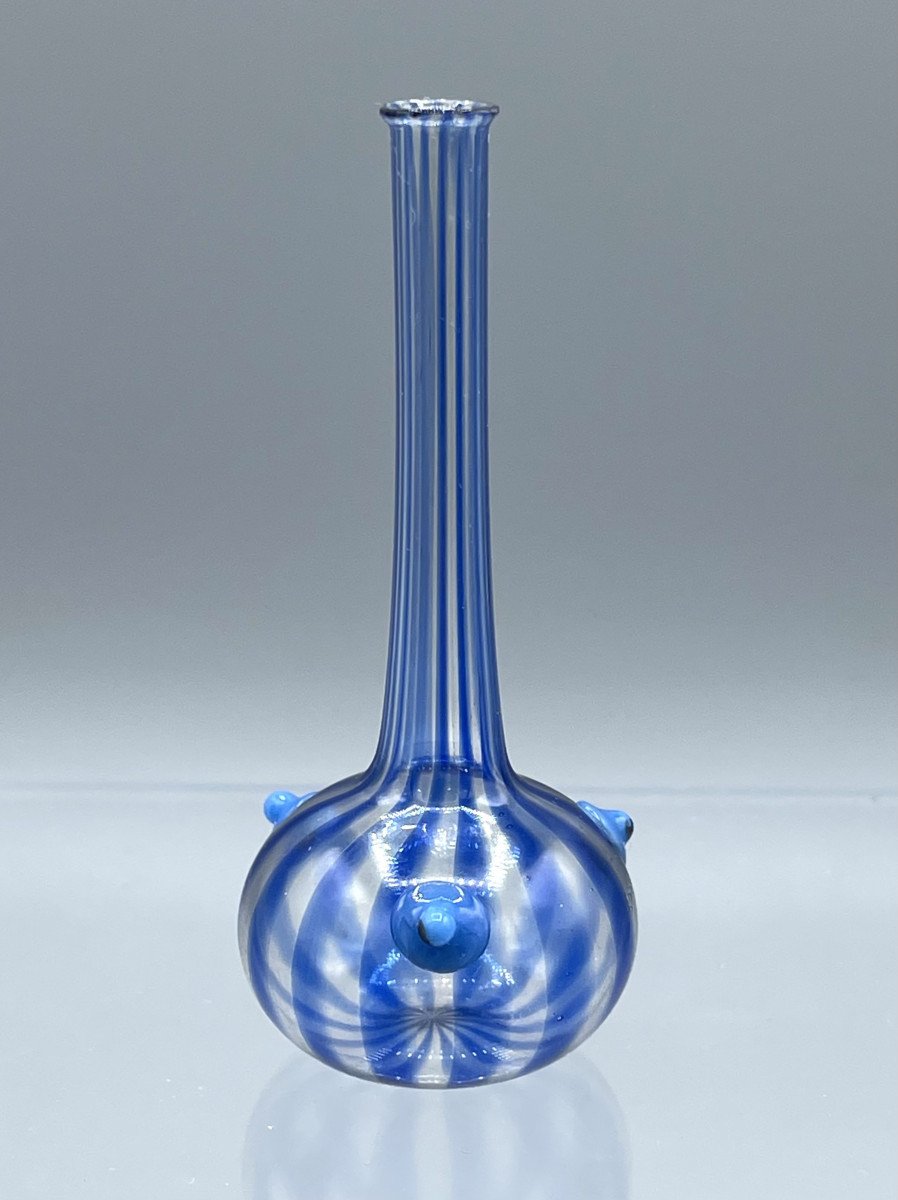 Vase Bijou Art Déco En Verre à Cabochons Charles Schneider-photo-2