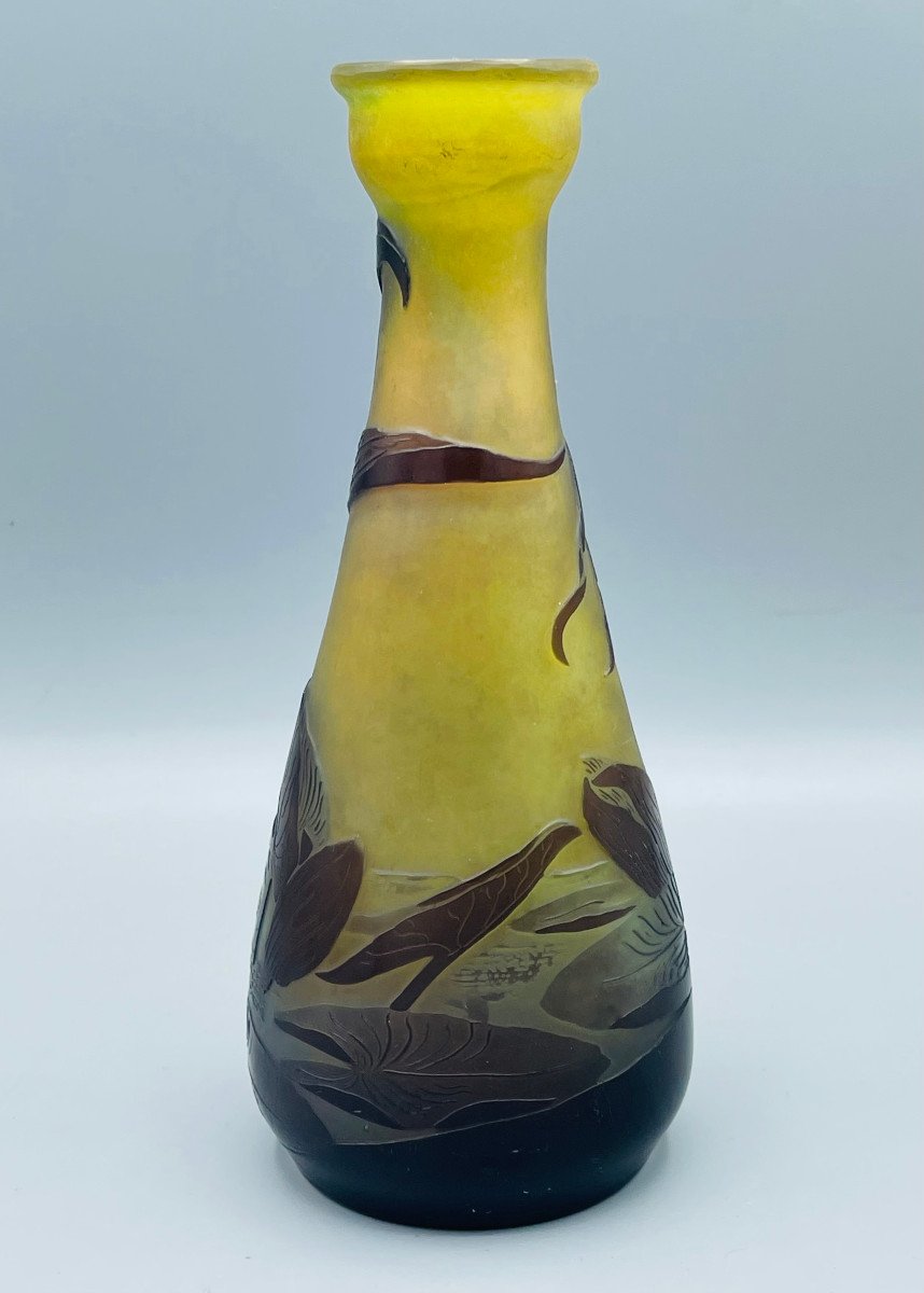 Vase Art Nouveau Aux Nénuphars Emile Gallé Nancy 1900-photo-2