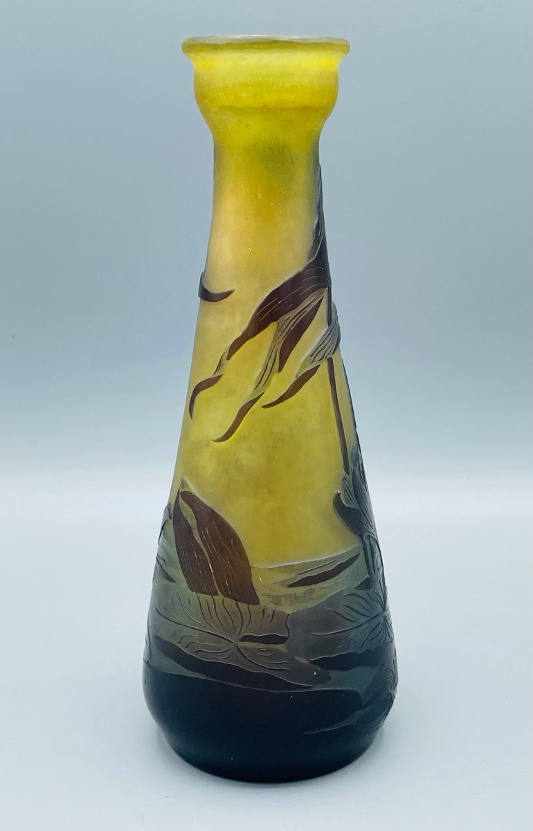 Vase Art Nouveau Aux Nénuphars Emile Gallé Nancy 1900-photo-4