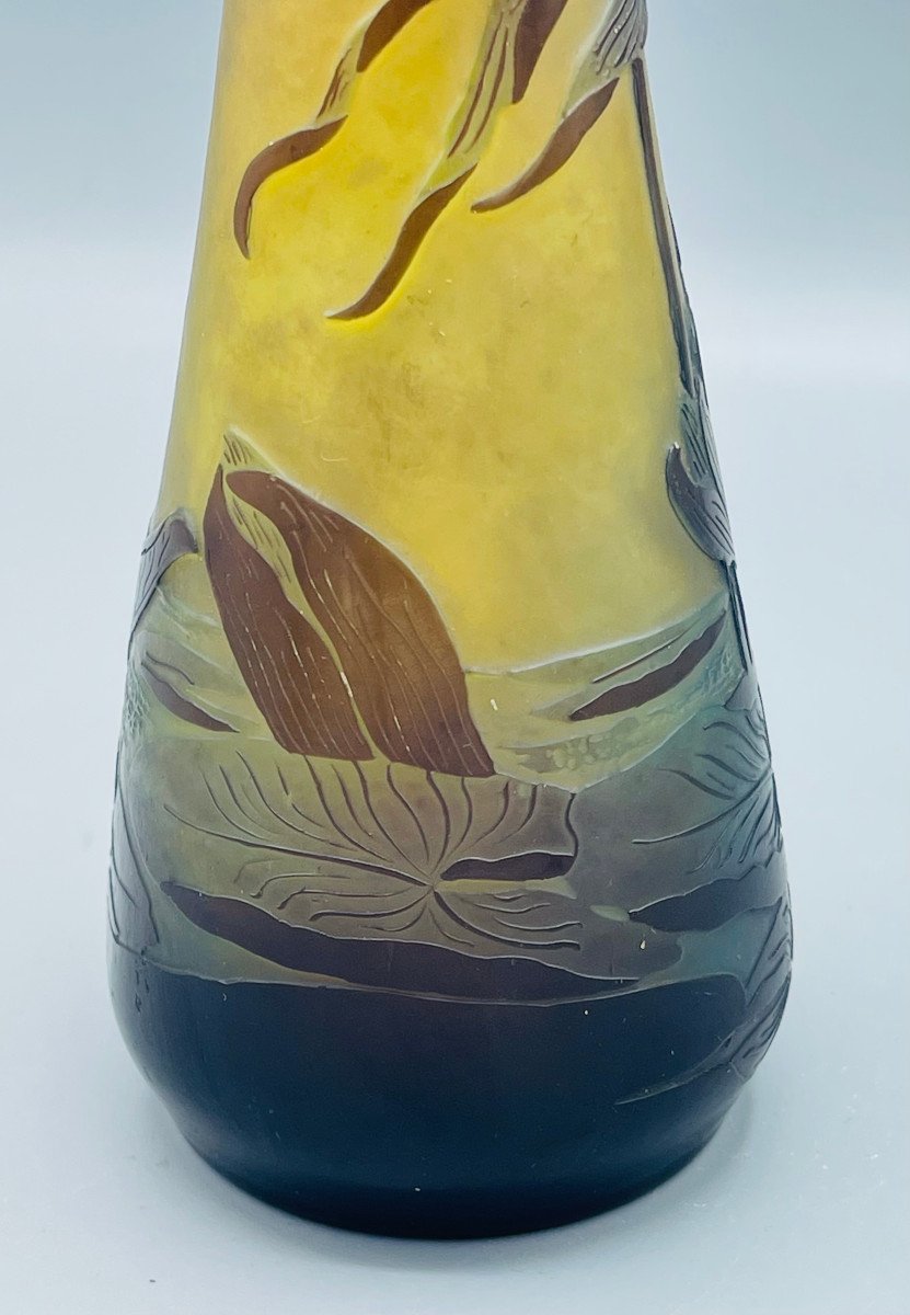 Vase Art Nouveau Aux Nénuphars Emile Gallé Nancy 1900-photo-6