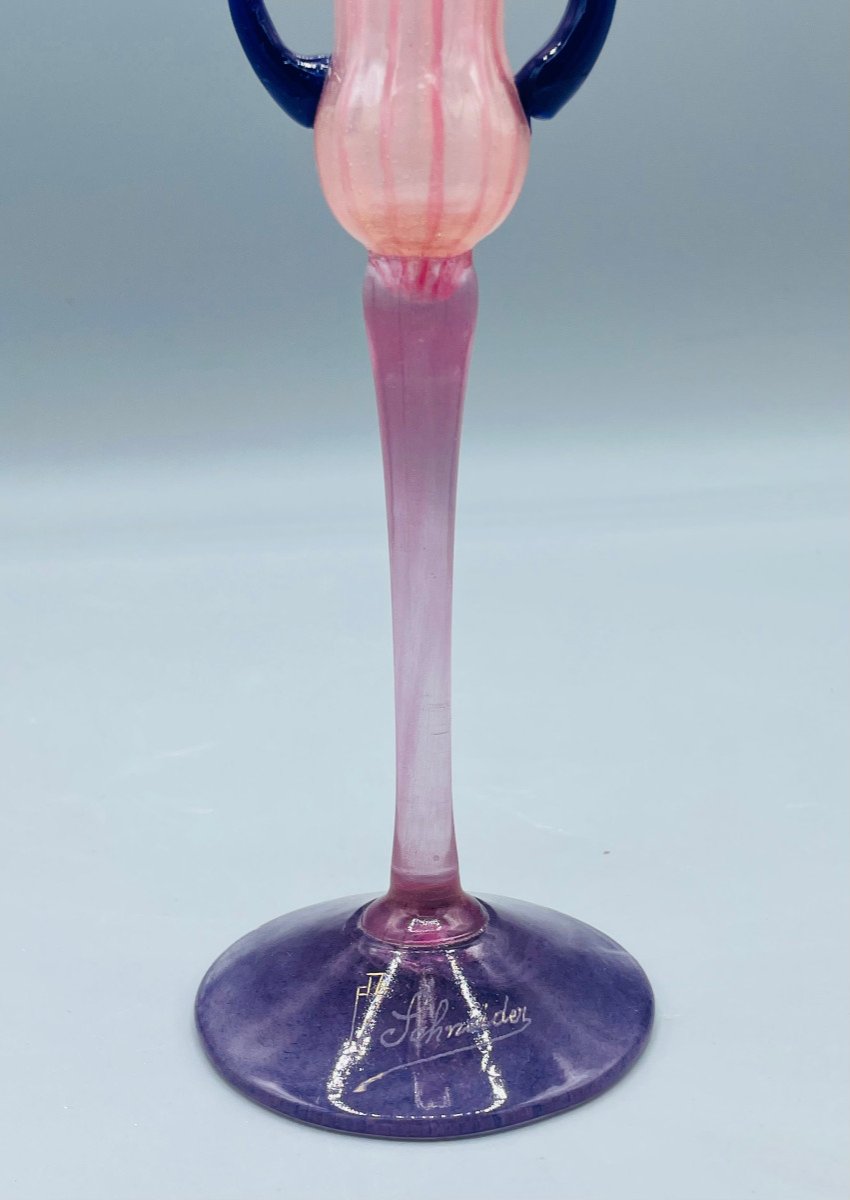 Rare Vase Coupe Bijou Art Déco Charles Schneider-photo-1