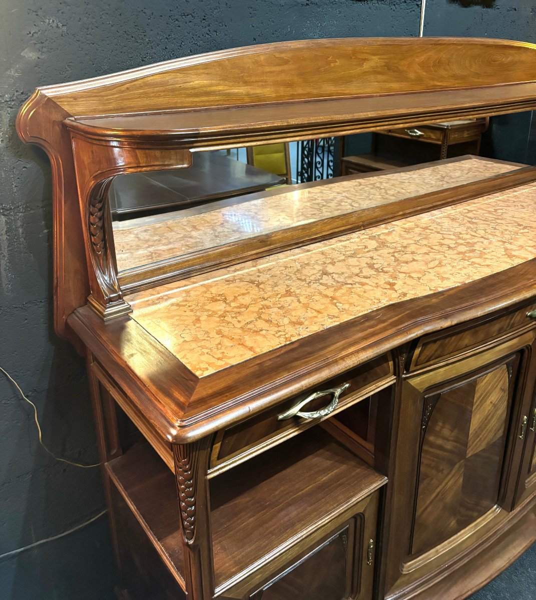 Art Nouveau Ears Of Wheat Buffet Louis Majorelle Nancy-photo-6