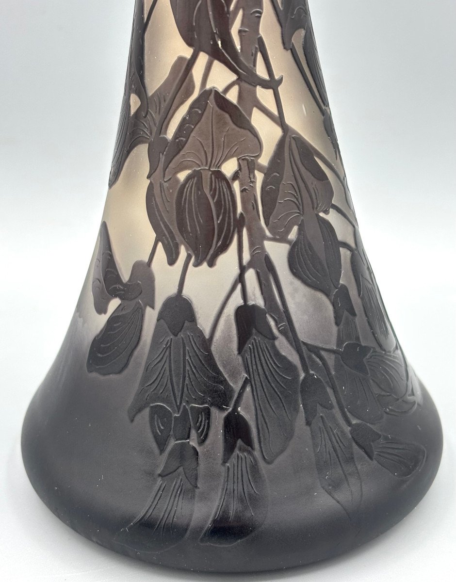 Art Nouveau Vase With Wisteria Decor From Argental -photo-2