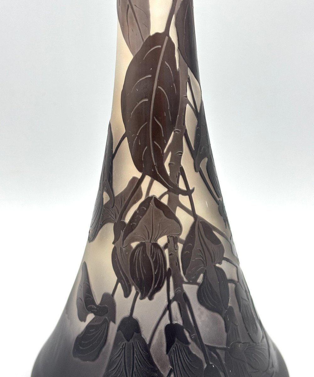 Art Nouveau Vase With Wisteria Decor From Argental -photo-4