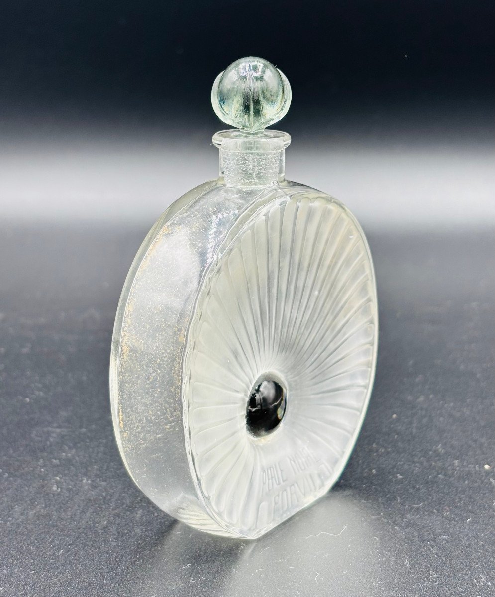 Flacon De Parfum Art Déco René Lalique "La Perle Noire" Pour Forvil-photo-3