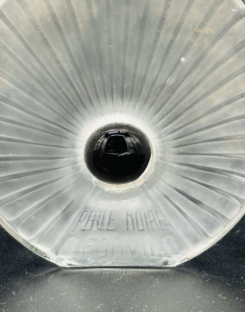 Flacon De Parfum Art Déco René Lalique "La Perle Noire" Pour Forvil-photo-2