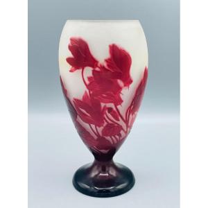 Art Nouveau Vase With Cyclamen Emile Gallé Nancy 1900