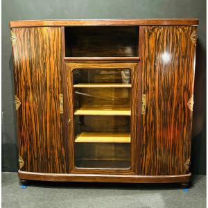 Art Deco Bookcase In Macassar Ebony Louis Majorelle