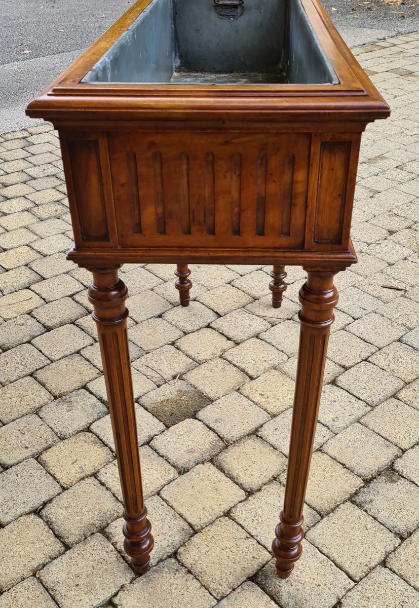 Louis XVI Style Walnut Planter-photo-5