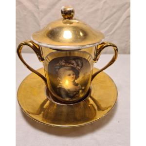 Bouillon Cup Late 19th Representative Marie Antoinette