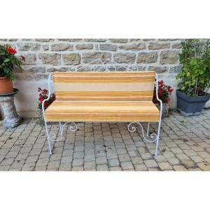 Wrought Iron Garden Bench