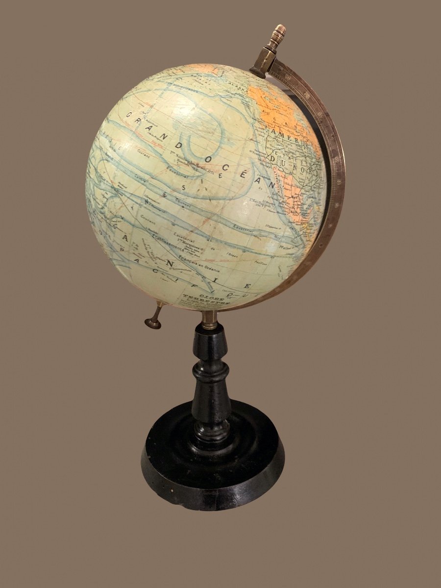 Globe Terrestre , mappemonde de J .Forest 