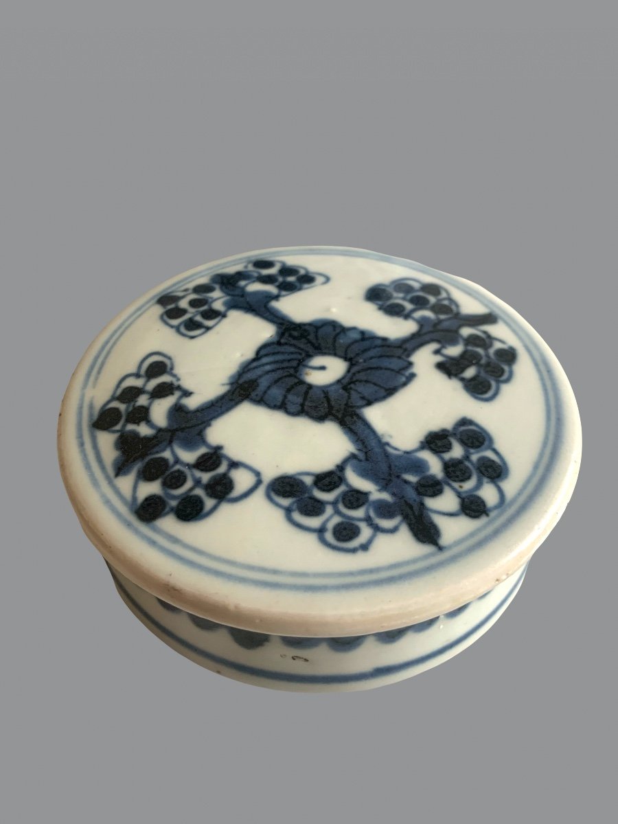 Pot à Gingembre Couvert en Porcelaine de Chine émaillée.-photo-3