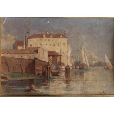 Aquarelle de Venise, Vue de l'Arsenal