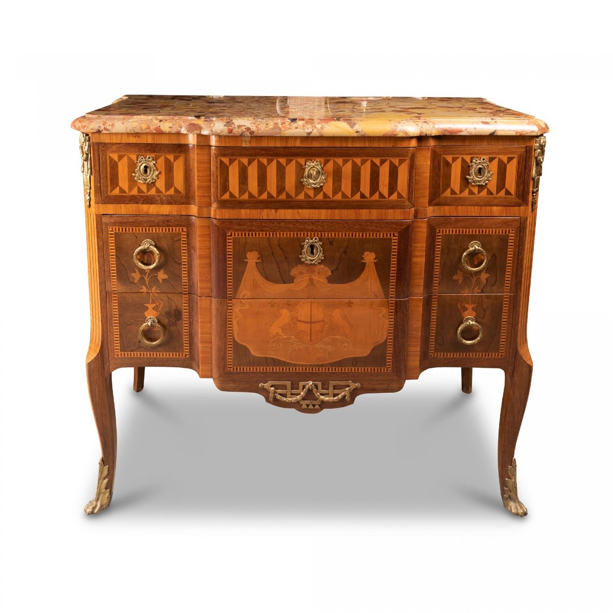 Louis XVI Style Chest Of Drawers, 19th Century