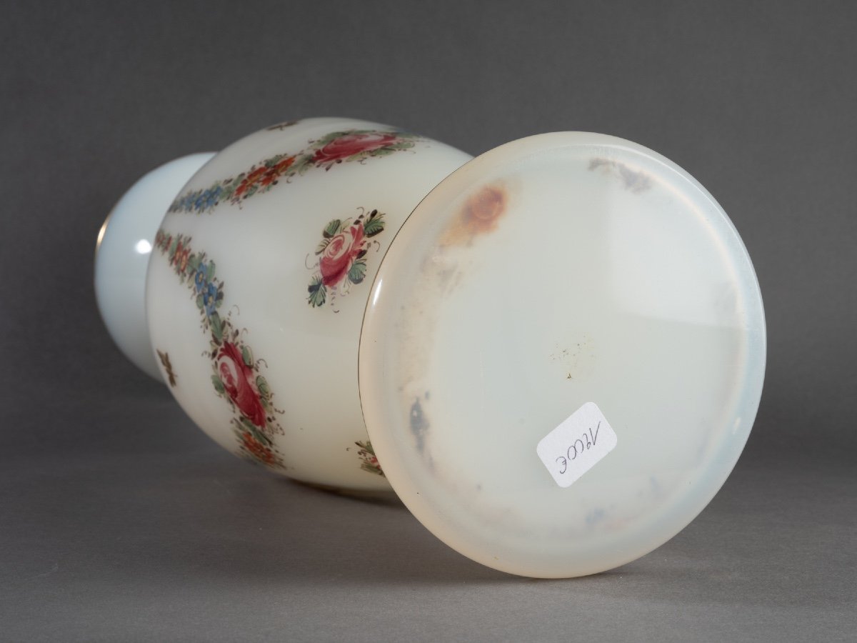 Large Opaline Vase, 19th Century-photo-1