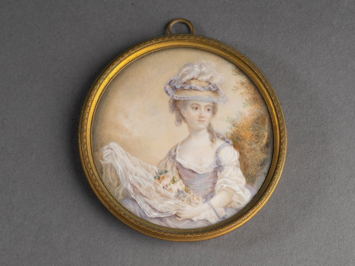 Miniature Romantique, XIXe Siècle 