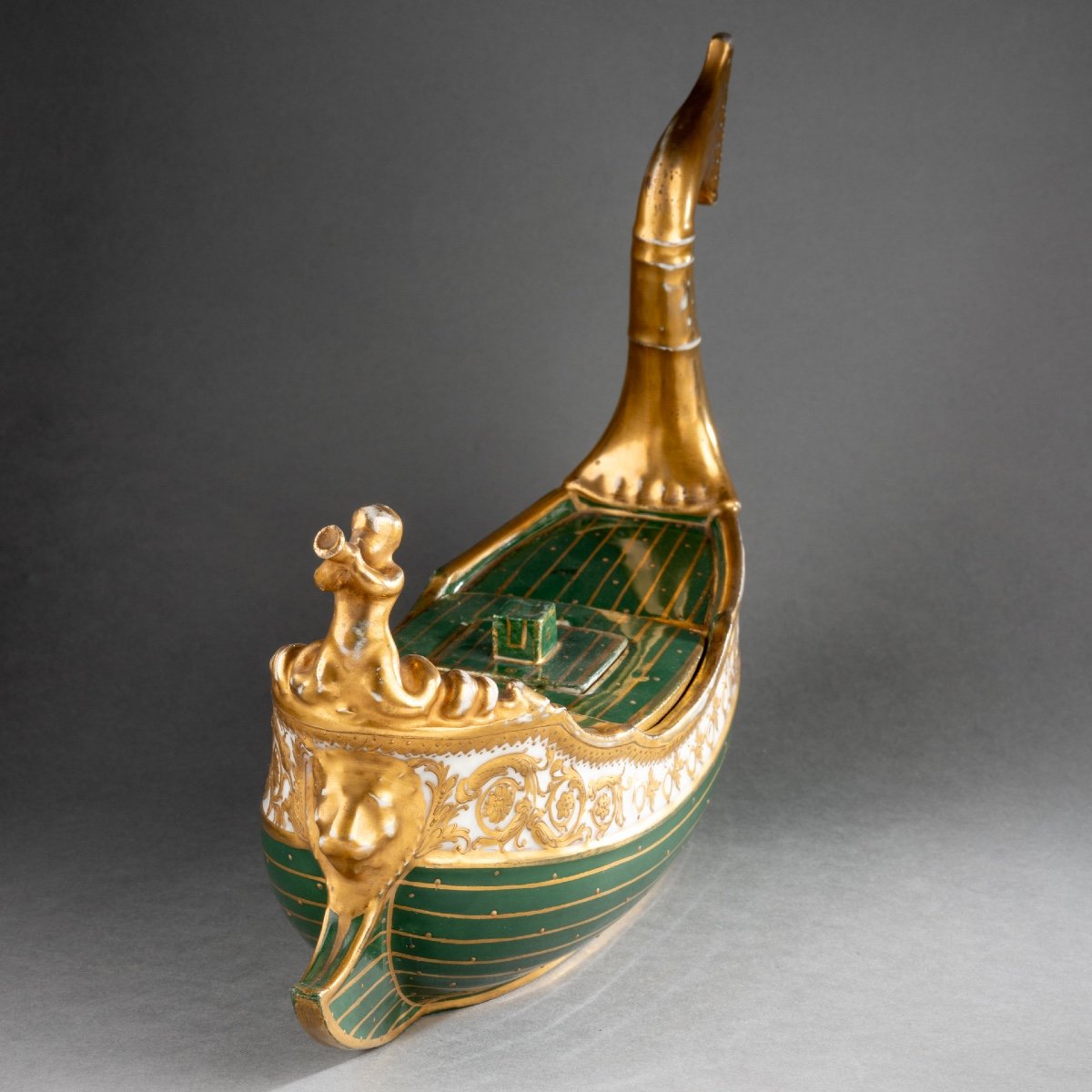 Porcelain “à Vaisseau” Potpourri, Sèvres Manufacture, 19th Century-photo-3