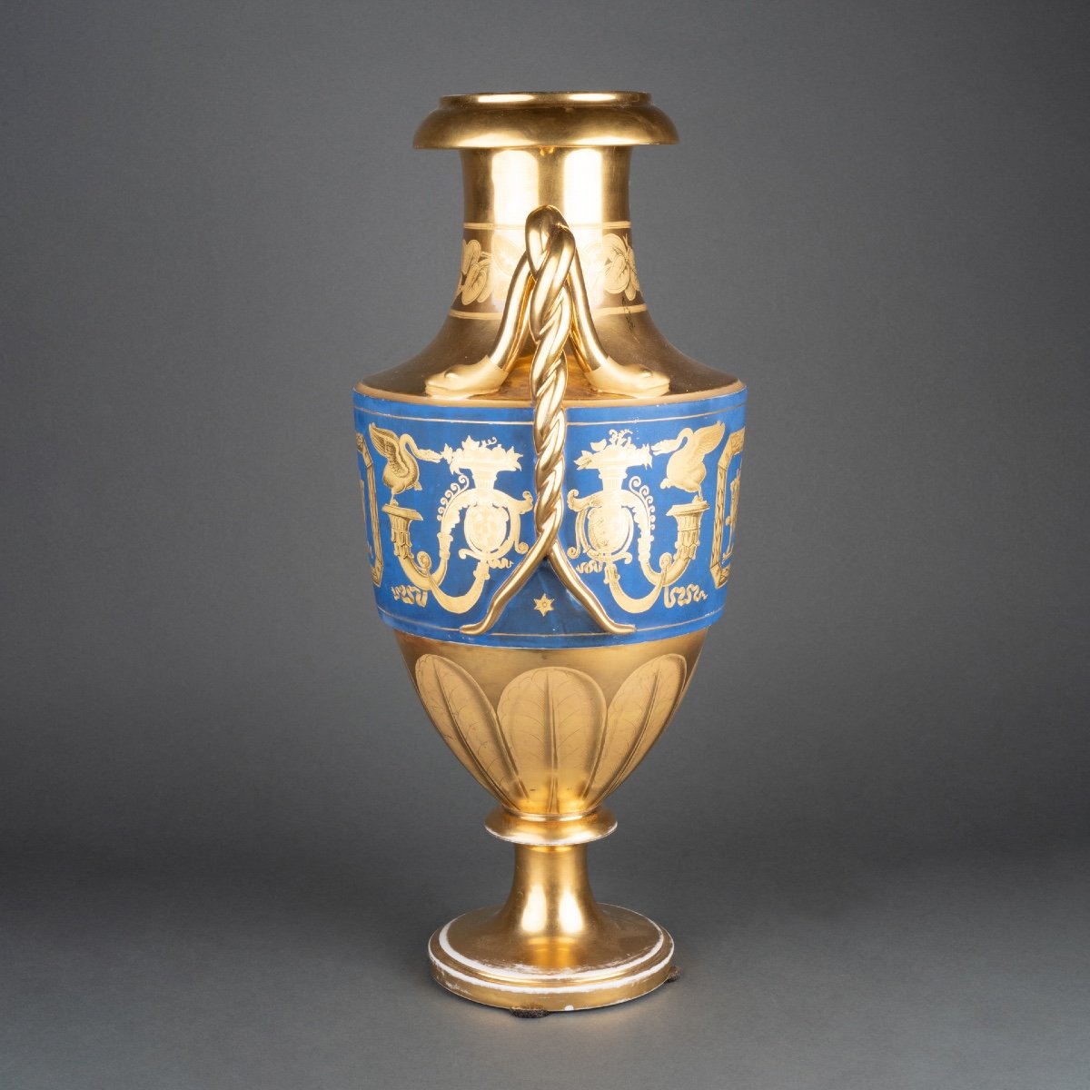 Vase à L’étrusque En Porcelaine, époque Empire-photo-2