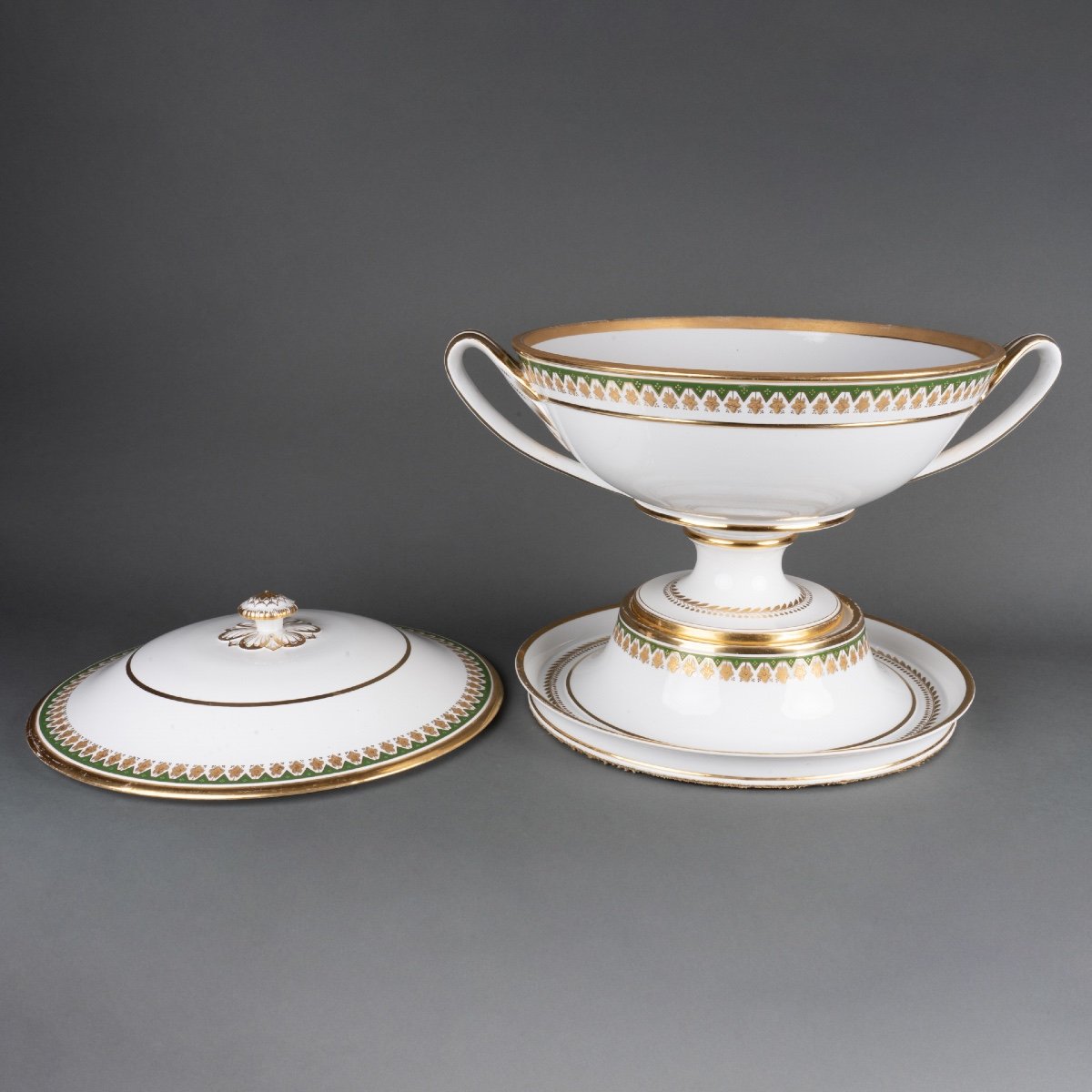 French Empire Period Porcelain Tureen-photo-1