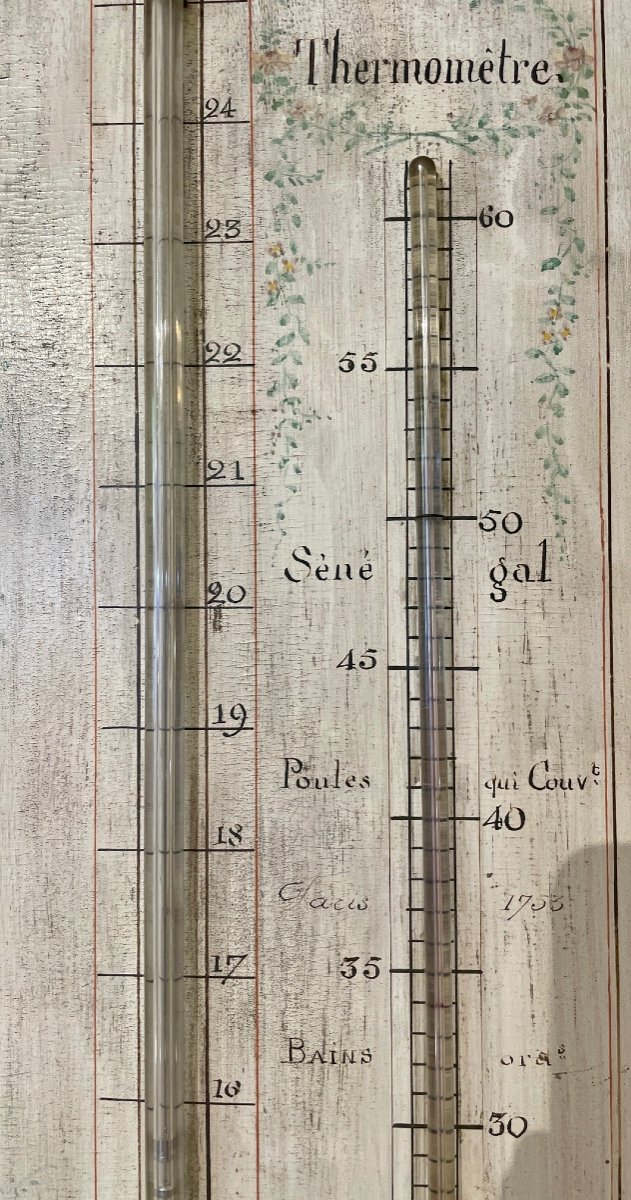 Neoclassical Barometer And Thermometer, 18th Century-photo-6