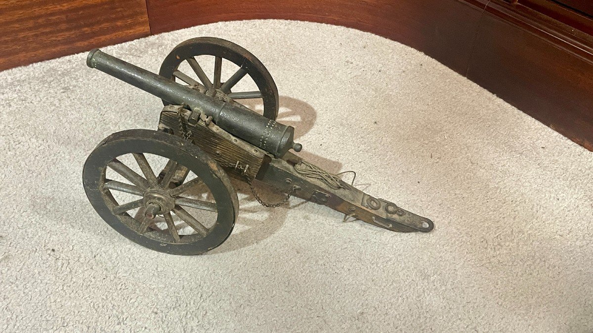 Model Of A Cannon, 20th Century-photo-1