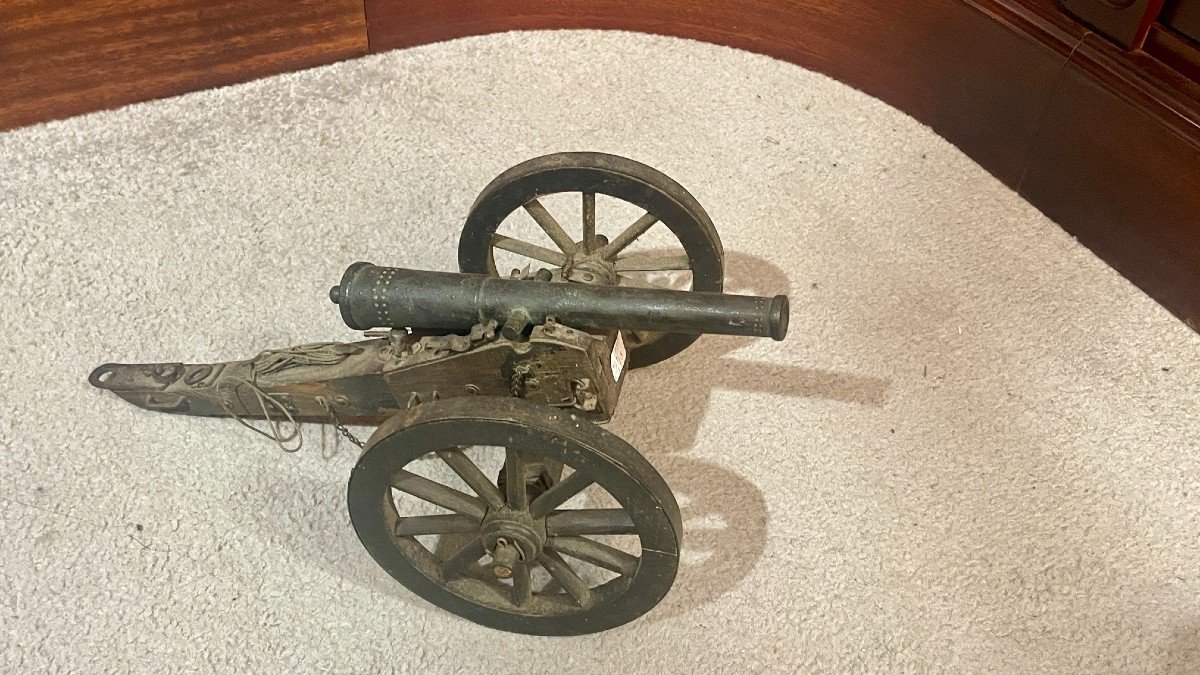 Model Of A Cannon, 20th Century-photo-5