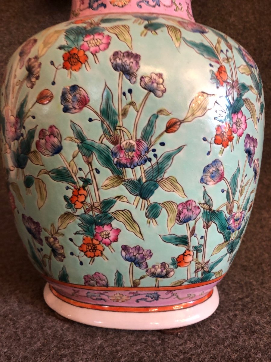 Covered Vase In Glazed Ceramic. China, 19th Century-photo-2