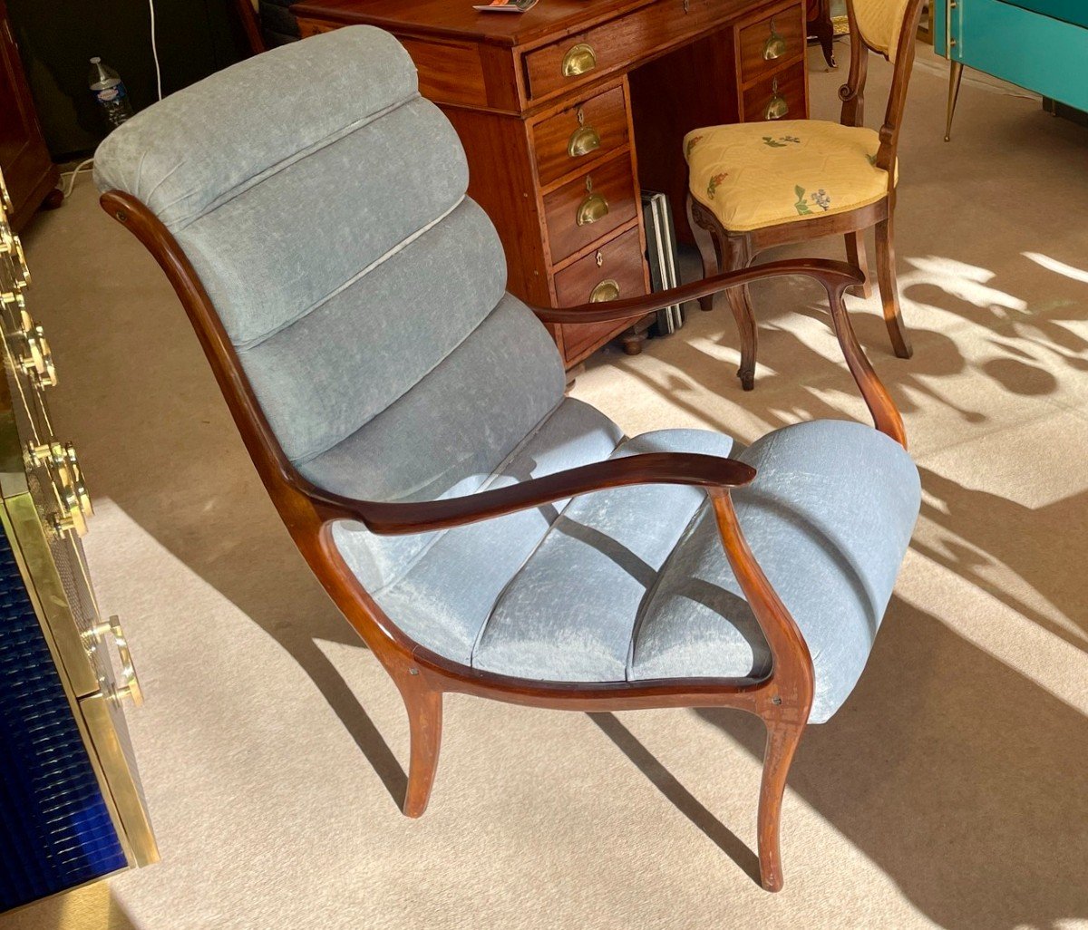 Pair Of Corolla Armchairs. Italian Design, 20th Century-photo-3