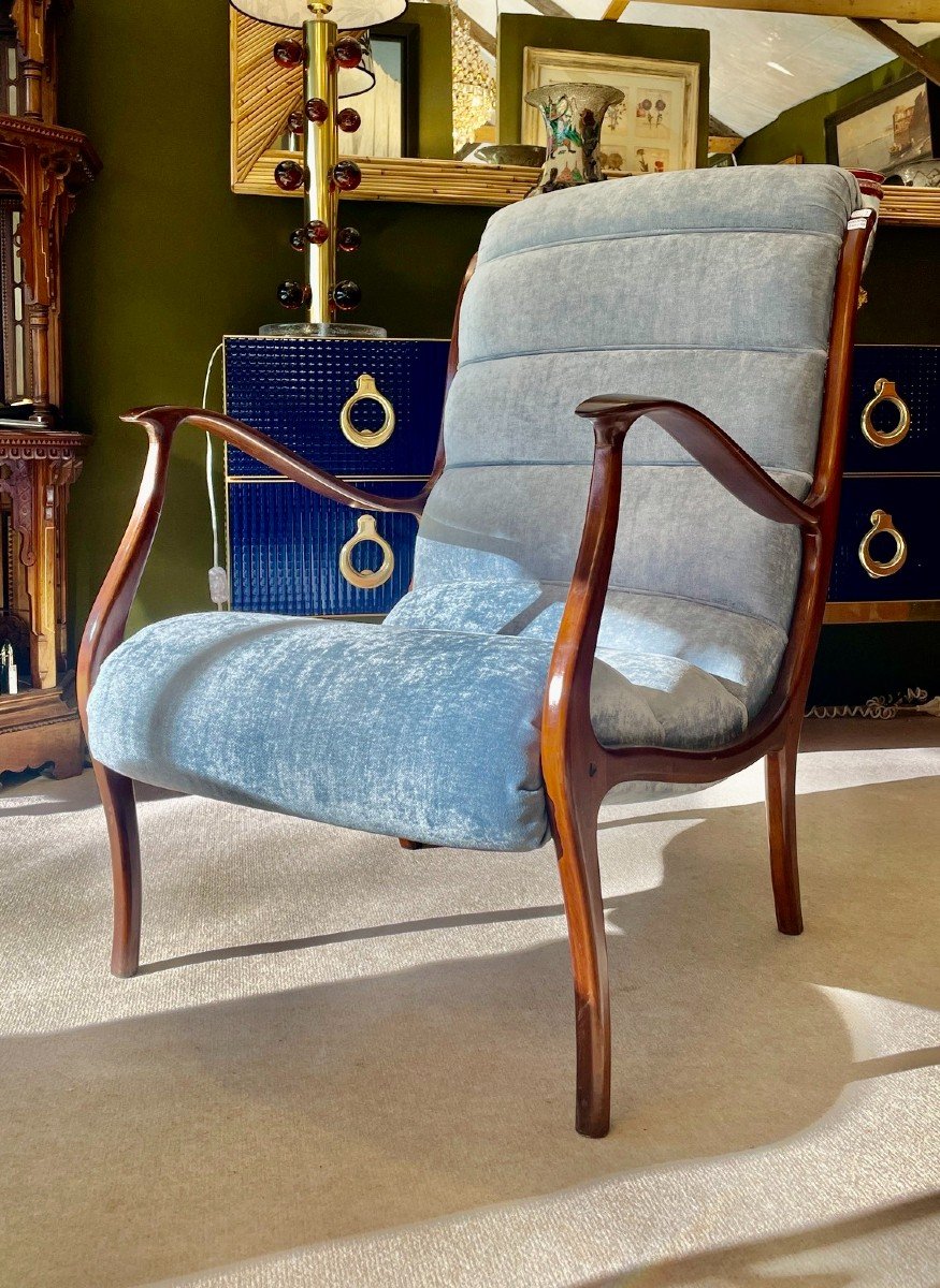 Pair Of Corolla Armchairs. Italian Design, 20th Century-photo-3