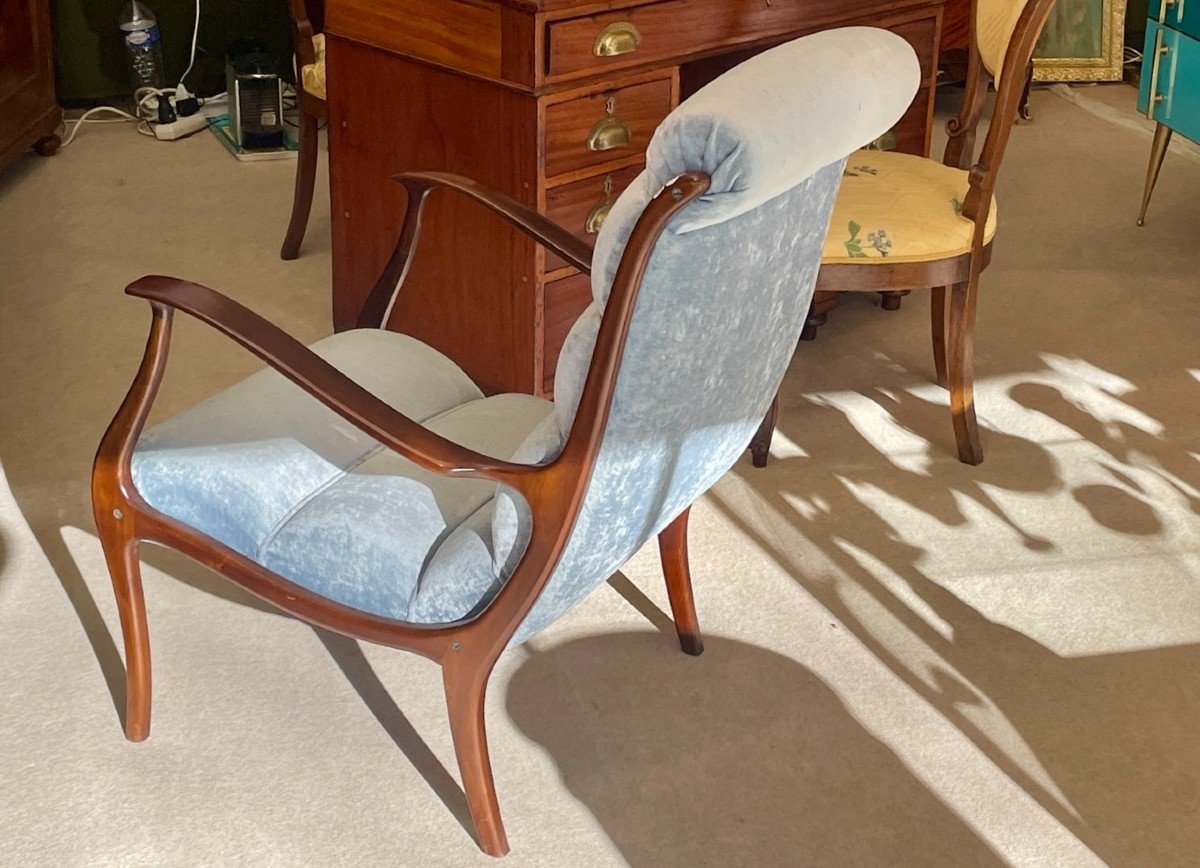 Pair Of Corolla Armchairs. Italian Design, 20th Century-photo-5