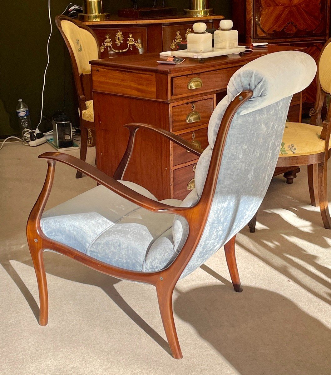 Pair Of Corolla Armchairs. Italian Design, 20th Century-photo-7