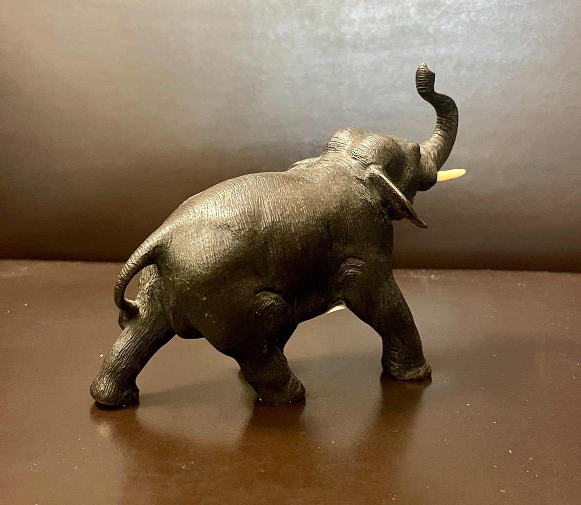 éléphant En Bronze, XIXe Siècle -photo-1