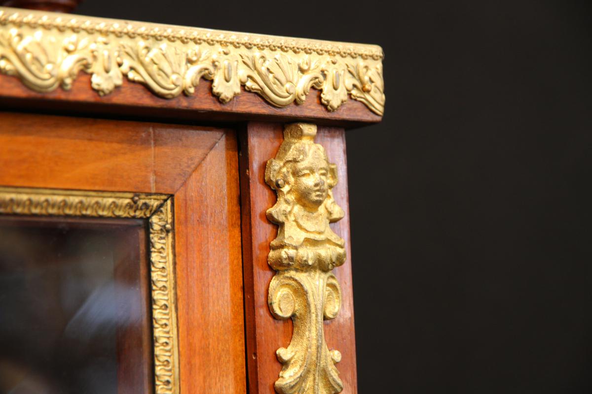 Showcase Empire Period Mahogany And Gilt Bronze.-photo-3