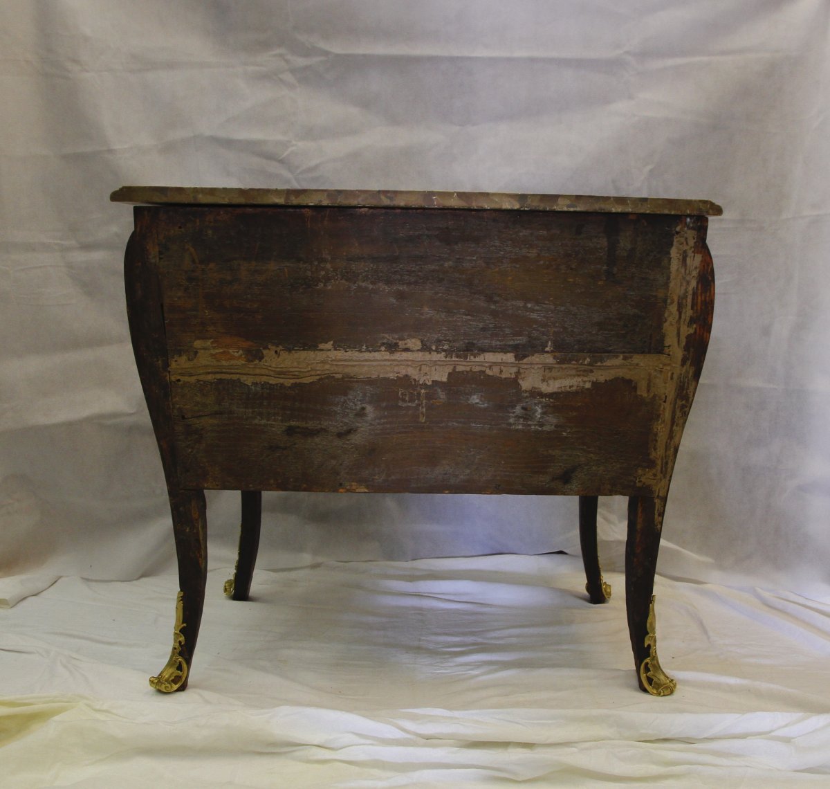 Commode Marquetée, XVIIIe Siècle (fin Régence)-photo-4