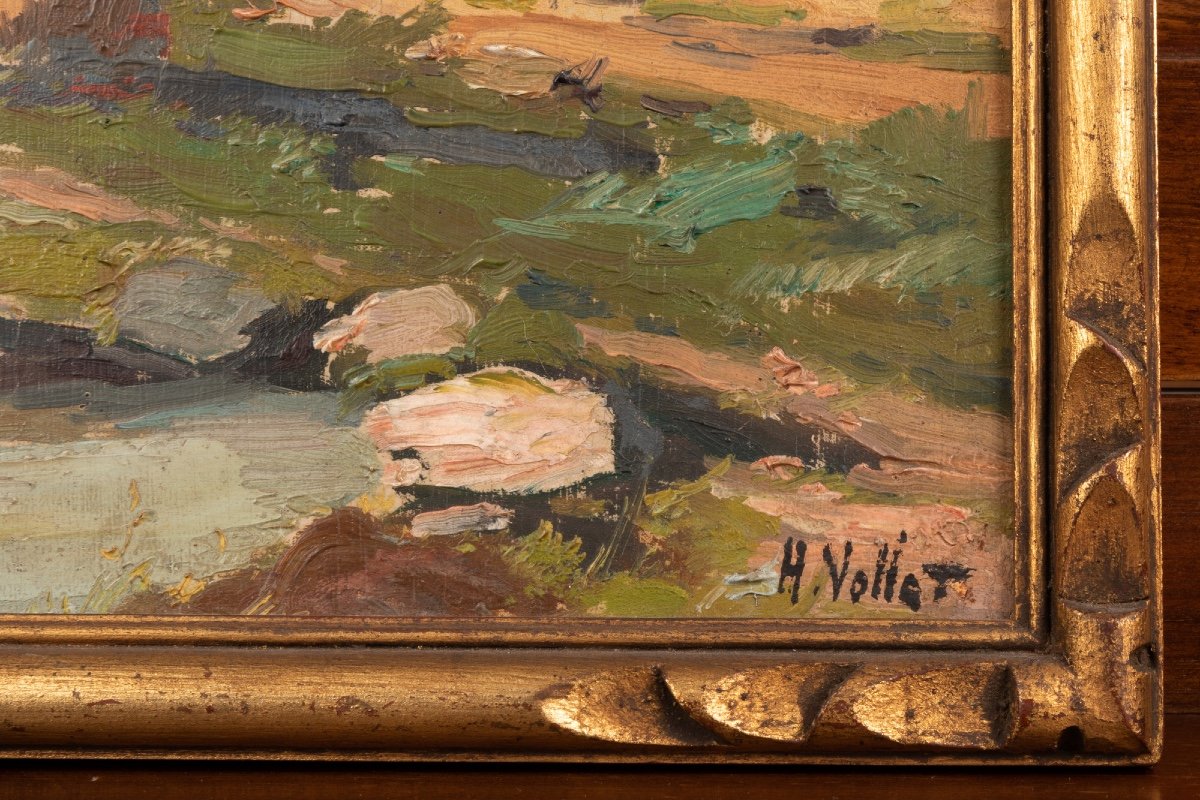 Oil On Panel Signed Henry (or Henri) Vollet (1861 - 1945), Late XIXth / Early 20th Century -photo-4