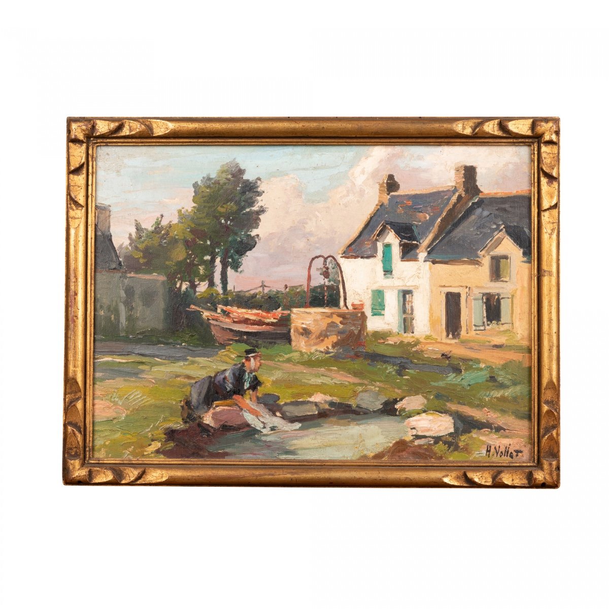 Oil On Panel Signed Henry (or Henri) Vollet (1861 - 1945), Late XIXth / Early 20th Century 