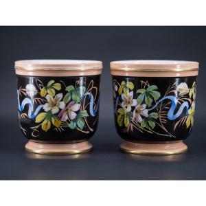 Pair Of Earthenware Planters, Early 20th Century