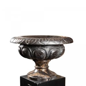 Green Marble Basin Or Flowerpot, 19th Century