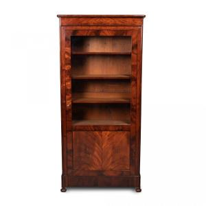 Louis-philippe Mahogany Showcase, 19th Century