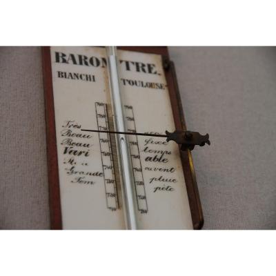 Mercury Barometer "bianchi" From First Half Of The XIXth Century.