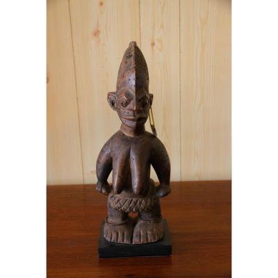 Statuette Ibeji En Bois, Royaume Yoruba, Nigeria, XXe Siècle