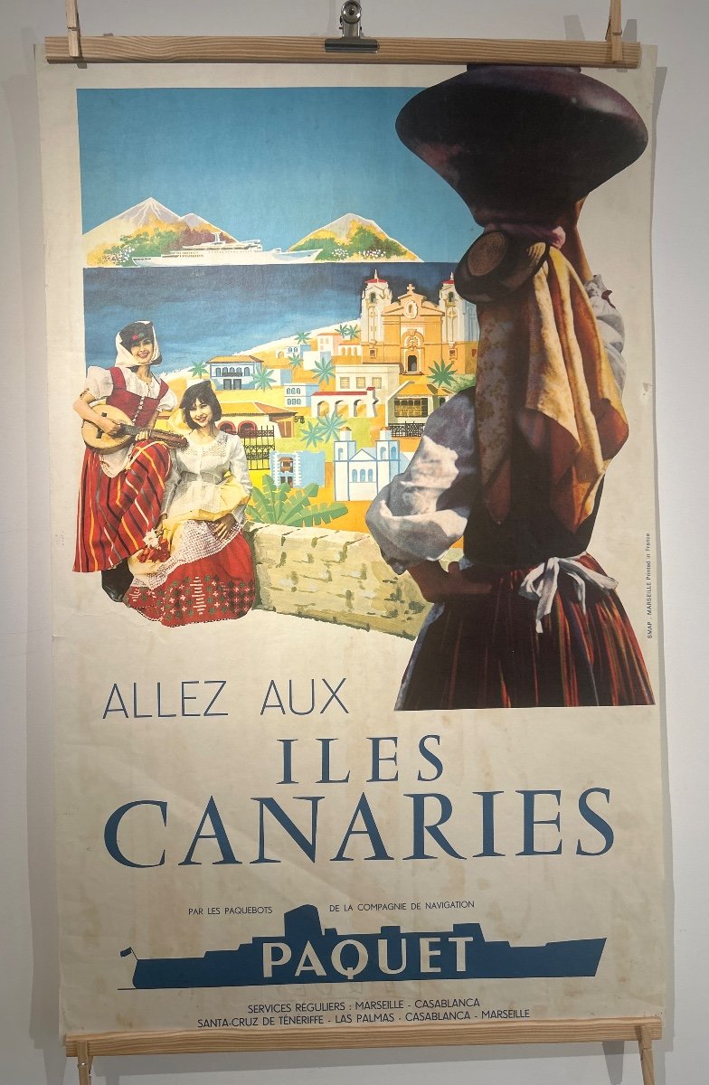 Compagnie Paquet Poster “go To The Canary Islands”