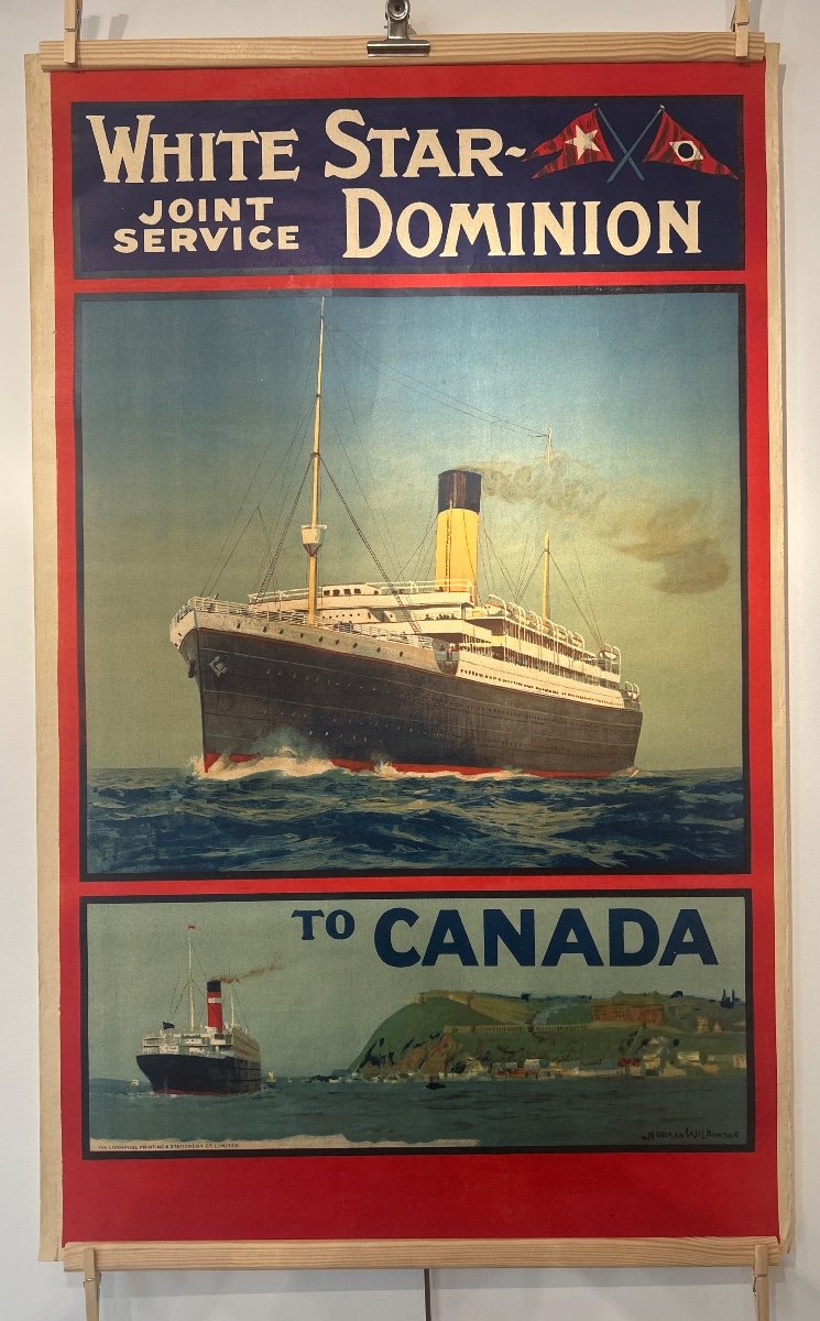 D’après Norman Wilkinson, Affiche En Couleur Pour La White Star Line 