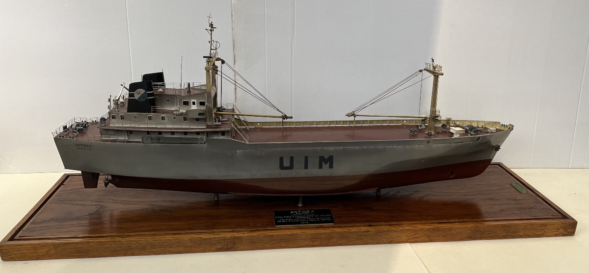 Construction Site Model Of The Roulier Antinea Cargo Ship From The Maritime Industrial Union